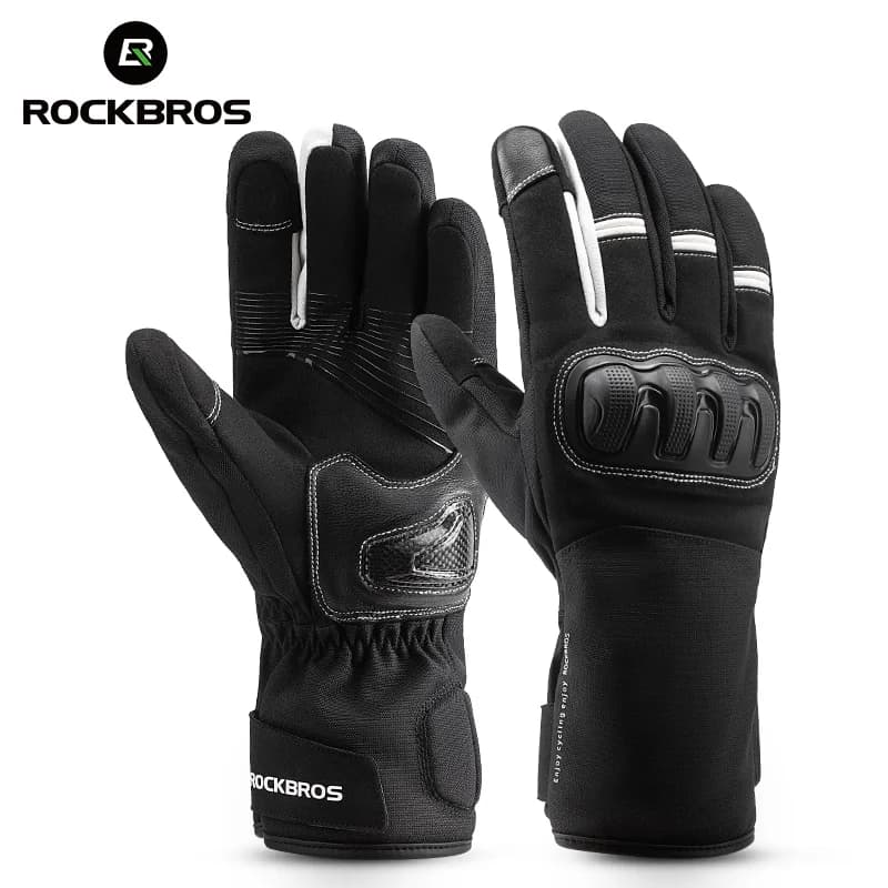 ถุงมือหนัง กันลม อบอุ่น นิ้วเต็ม สำหรับฤดูหนาว (Unisex)