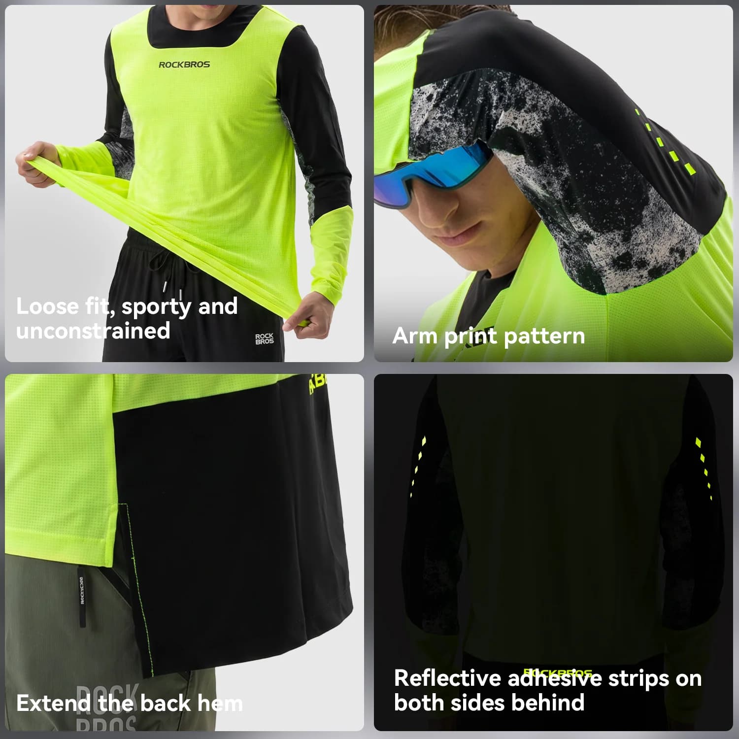 เสื้อเจอร์ซีย์ปั่นจักรยาน XC แขนยาว ระบายอากาศ สำหรับผู้ชาย
