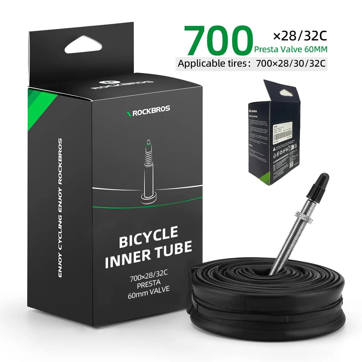 ยางในจักรยาน Butyl Rubber ขนาด 700C