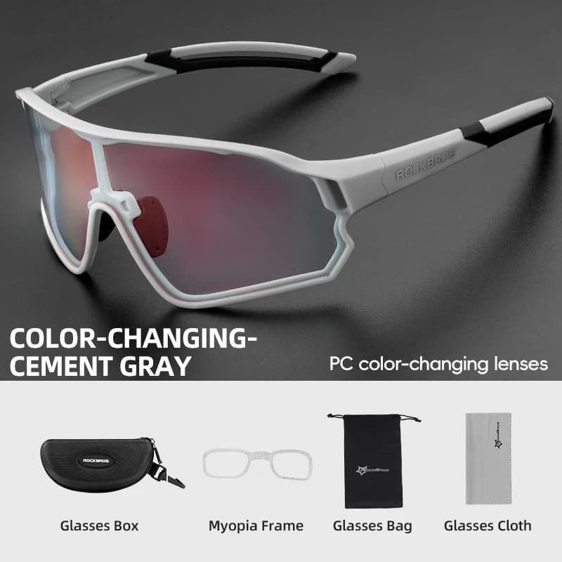 แว่นตาจักรยานเปลี่ยนสีตามแสง UV400