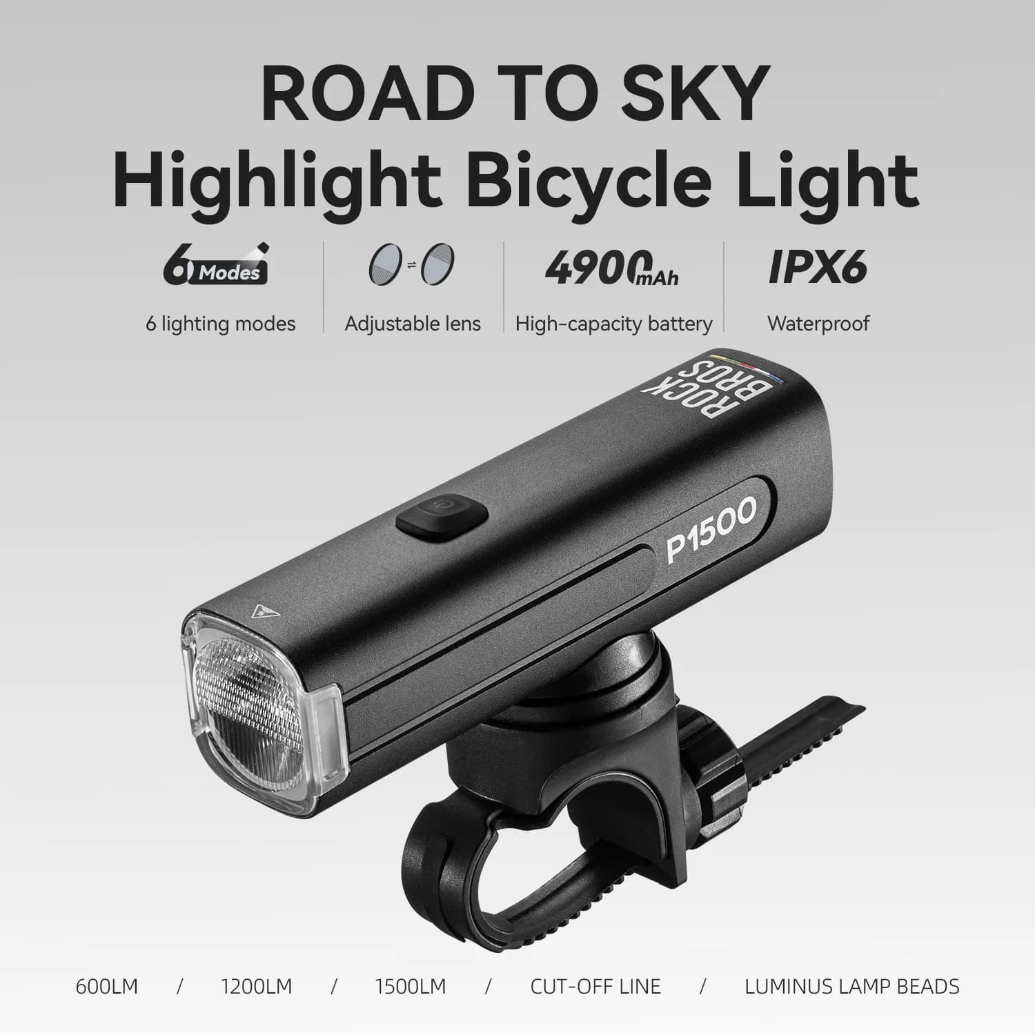 ไฟหน้าจักรยาน MTB และ Road Bike ติดแฮนด์ ความสว่างสูง