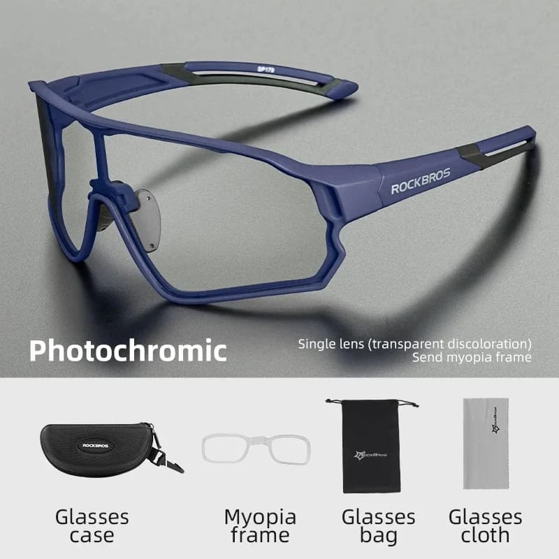 แว่นตาจักรยานเปลี่ยนสีตามแสง UV400